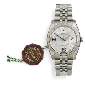 Rolex Damearmbåndsur af stål. Model DateJust. Chronometer certificeret automatisk værk med dato. 2013.