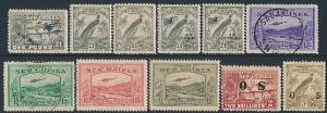 Australia. New Guinea. 1925-1939. Good old collection on album-pages with many better stamps, sets and high values. Please inspect