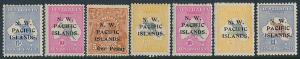 Australia. N. W. Pacific Islands. 1915-1923. 2 album-pages with older stamps including better high values.