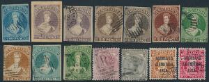 New Zealand. 1855-1996. Good collection in a large Davo-album, starting with 32 imperforated Victoria-stamps, many perforted up to 5 Sh. and well-filled after a