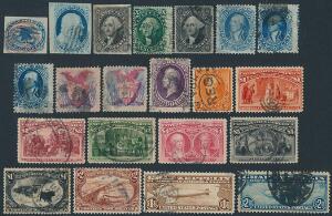 USA. 1851-1998. Good and well-filled collection in a Schaubek-album including better classic stamps, complete set Columbus and much more. Must be inspected