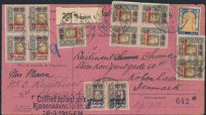 Thailand Siam. 1915. A beautiful franking on adress-card sent from BANGKOK 5.7.15 to DENMARK. Scarce.