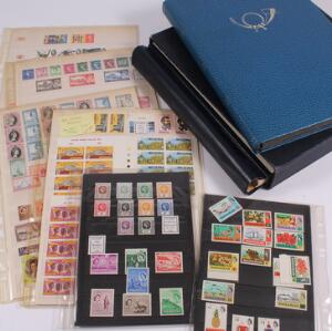 British Commonwealth. Elizabeth. 1952-1977. Good, mostly unused collection in 2 binder  stockbook and some pages including many better complete sets from the 1