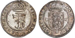 4 mark  krone 1653, H 95A, S 62, Aagaard 28.1