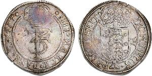 4 mark  krone 1657, H 95A, S 27, Aagaard 60.3