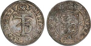 Glückstadt, 4 mark  krone 1659, H 153A, S 55