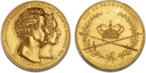 Salvingen, 1841, Christensen, B 171, Au, 27 mm, 15 g