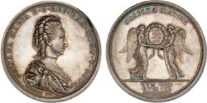 Juliane Maries 24 års bryllupsdag, 1776, Adzer, G 487, 57 mm, 92 g
