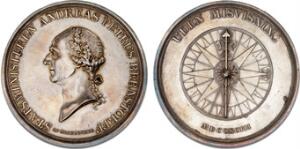 Greve og udenrigsminister Andreas Peter Bernstorff, 1793, Adzer, G 499, B 1018, 57 mm, 87 g