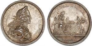 Kongens fødselsdag, 1750, Arbien, G 438, 49 mm, 60 g