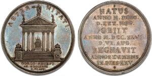 Christian VIs død, 1746, Arbien, G 430, 46 mm, 43 g, lille kantskade, ex. Zinck, lot 2215