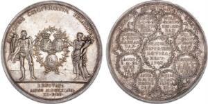 Kronprinsens bryllup, 1743, Wahl, G 389, 65 mm, 99 g, lille kantskade, ex. Jessen OM 45, lot 1614