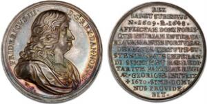 Winekes kongerække, Frederik III, G 263, 52 mm, 83 g
