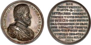 Winekes kongerække, Frederik II, G 261, 53 mm, 82 g
