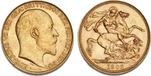 Edward VII, 1901-1910, 2 Pounds 1902, London, S 3967, F 399, Schl. 472