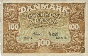 100 kr 1930, V. Lange  Clementsen, Sieg 110, Pick 28