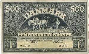 500 kr 1931, V. Lange  Hermann, Sieg 113, Pick 29, rift forneden i midterfold