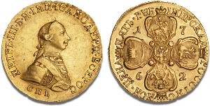 Peter III, 1762, 5 Roubles 1762, St. Petersburg, Bitkin 3 R1, Diakov 2 R3, Severin 246, F 127