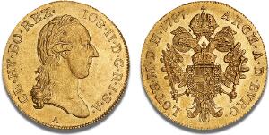 Joseph II, 1765 - 1790, Dukat 1787 A, Vienna, F 439, J 21