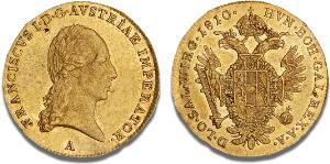 Franz I, 1804 - 1835, Dukat 1810 A, Vienna, F 464, J 164, Schl. 115