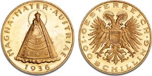 First Republic, 1918 - 1938, 100 Schilling 1936, Vienna, F 522, J 447, Schl. 696