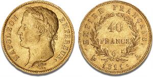 First Empire, Napoléon Bonaparte, 1804 - 1814, 40 Francs 1811 A, Paris, F 505, Gadoury 1084