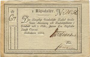 1 rigsdaler dansk courant 1804, No. 2056, Sieg 9, Pick A9