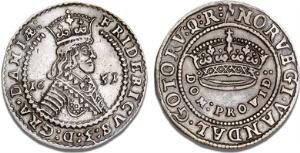 12 krone 1651, H 86, Aagaard 118.1