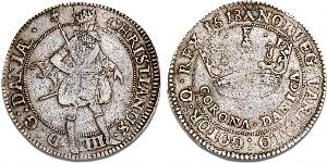2 krone 1618 Corona Danica, H 105B, S 21, Dav. 3516