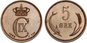 5 øre 1898, H 17B, plet på advers, særdeles smukt eksemplar med medailleprægskarakter