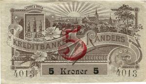 Kreditbanken i Randers, 6. serie 1. september 1897, 5 kr u. år, Sieg 75
