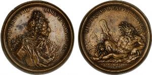 Kongens besøg i Firenze 1708  1709, Montauti, støbt bronze, G 3
