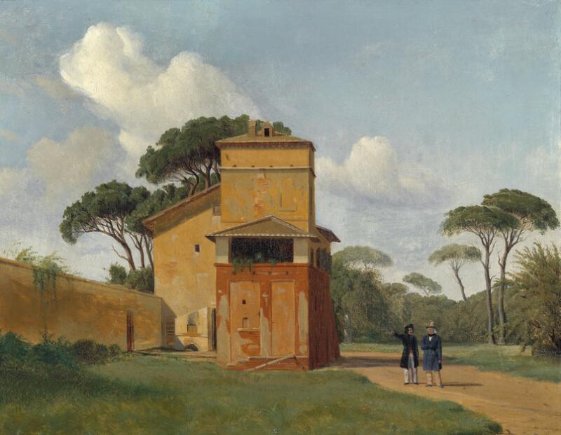 Danish golden age painter, c. 1850: Raphael's studio in Rome's Borghese...