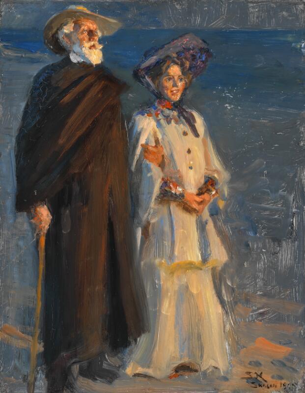 P. S. Kroyer Drachmann and his wife