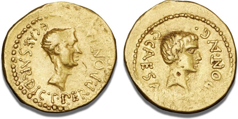 Julius Caesar and Gaius Octavius - Auktionen & Preisarchiv