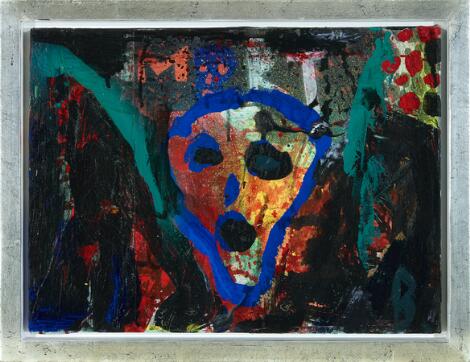Jens Birkemose: Untitled, Paris 2005-2010. Signed B; signed and dated on the reverse. Oil on canvas. 30 x 40 cm.