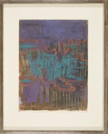 Kehnet Nielsen: Untitled. Signed Kehnet N 2000. Watercolour and pastel on paper. Sheet size 31 x 24 cm.