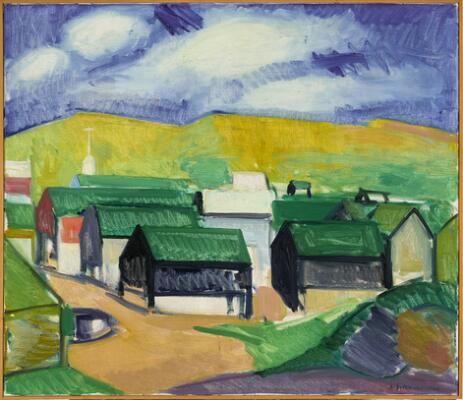 ヤウレンスキー、「Stilleben mit Kanne」、希少画集より Samuel Joensen-Mikines: Mykines village, The Faroe Islands. Signed