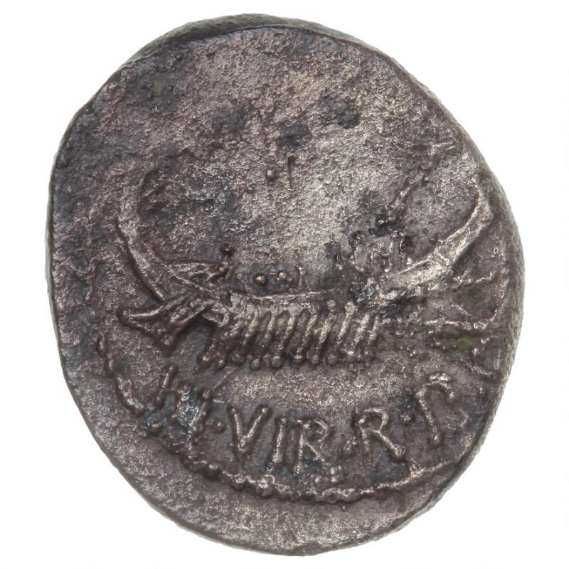 Roman Republic, Marc Antony, Legionary Denarius, Patrae, c. 32–31 BC, LEG...