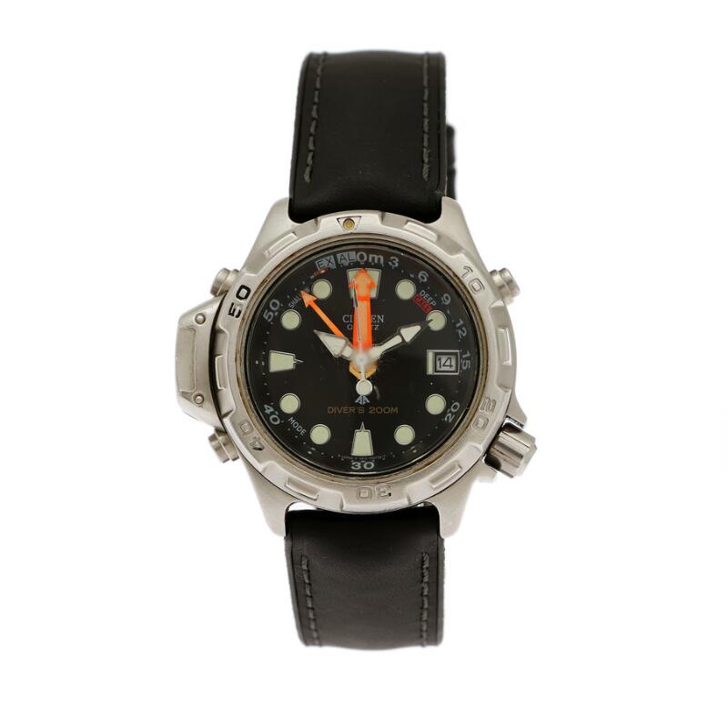 Citizen: A gentleman's wristwatch of steel, ref. 5812-F8006. Quartz  movement with date and diving function. 2000s. - auctions \u0026 price archive