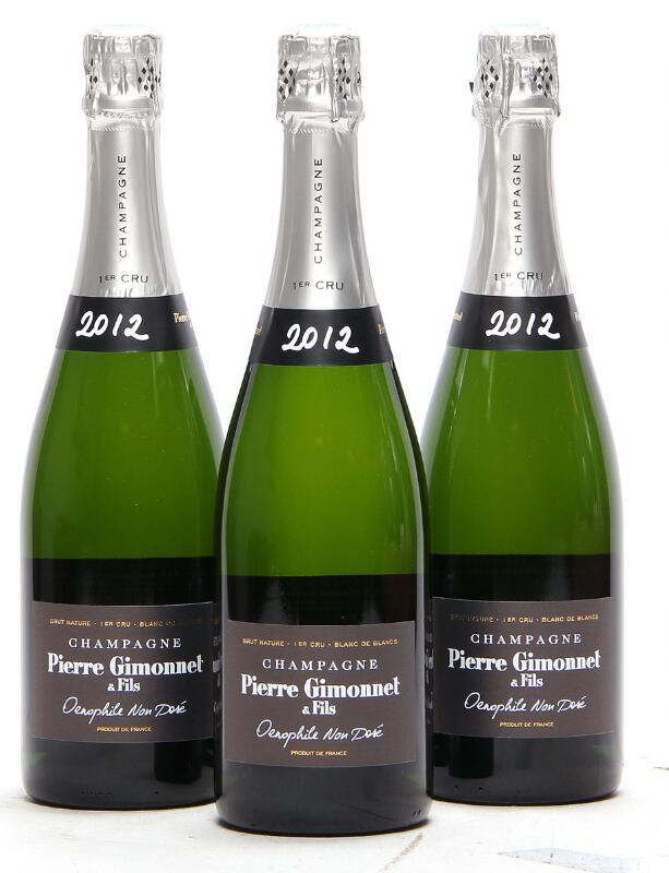 12 bts. Champagne Extra Brut “Cuvée Oenophile”, Pierre Gimonnet & Fils 2012...