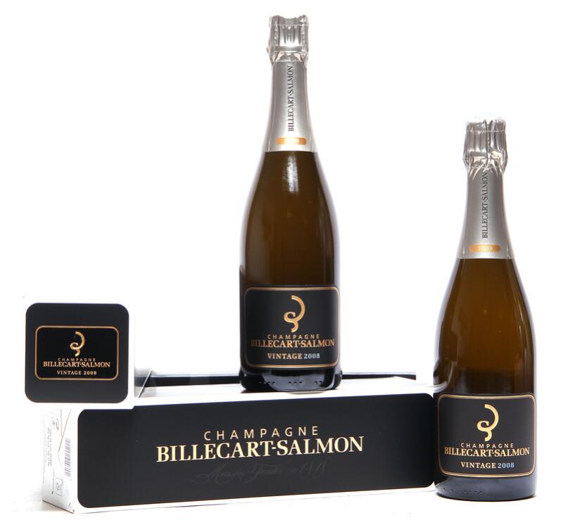6 bts. Champagne Extra Brut, Vintage, Billecart-Salmon 2008 A (hf/in). Oc.