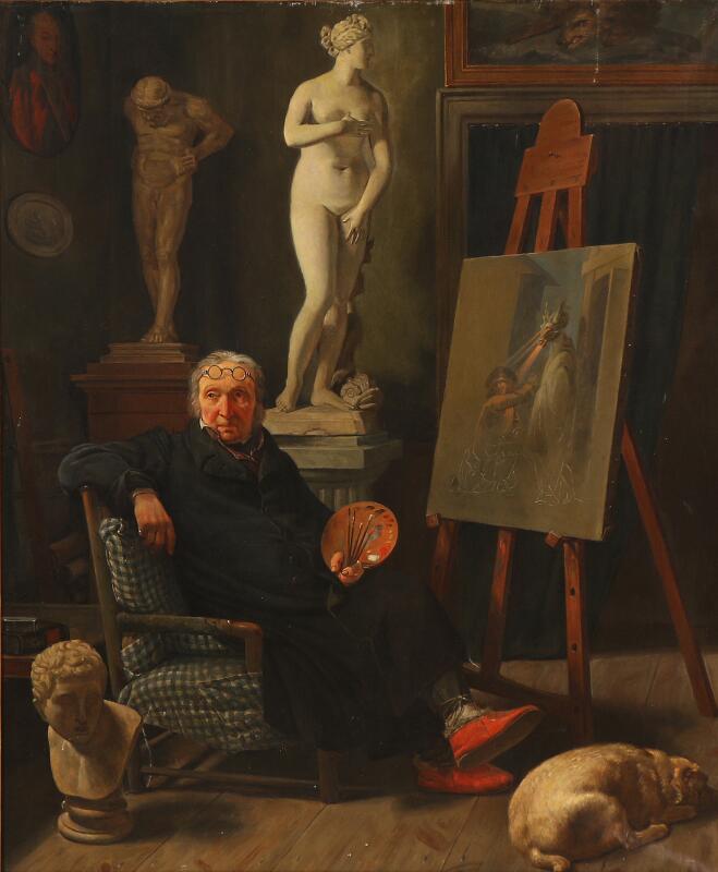 Danish painter, late 19th century: Portrait of the painter C. A. Lorentzen...