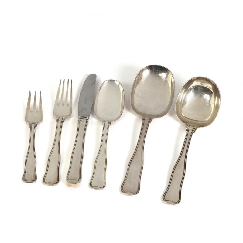 Harald Nielsen: “Old Danish”. Sterling silver luncheon cutlery set. Georg...