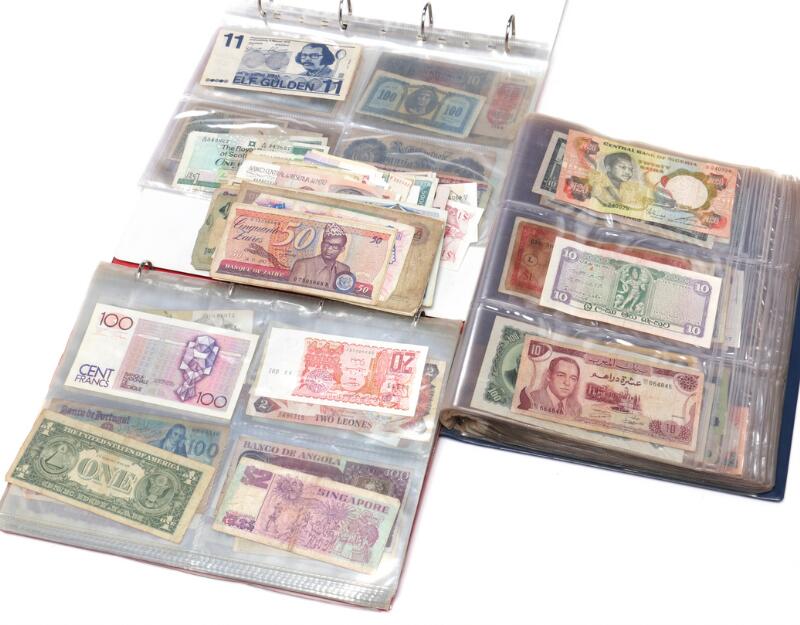 Collection paper money, world wide, some Africa. In total more than 350 pcs.