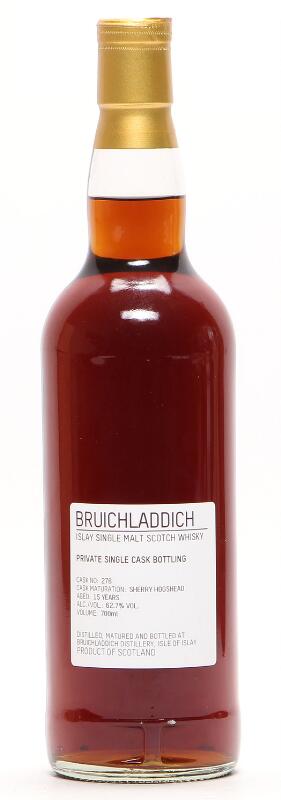 1 bt. Bruichladdich 15 Years old, Private Single Cask Bottling, Islay A...