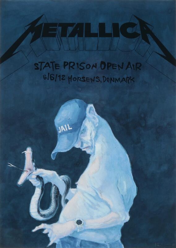 Michael Kvium: “Metallica - State Prison Open Air”. Offset In Colours ...