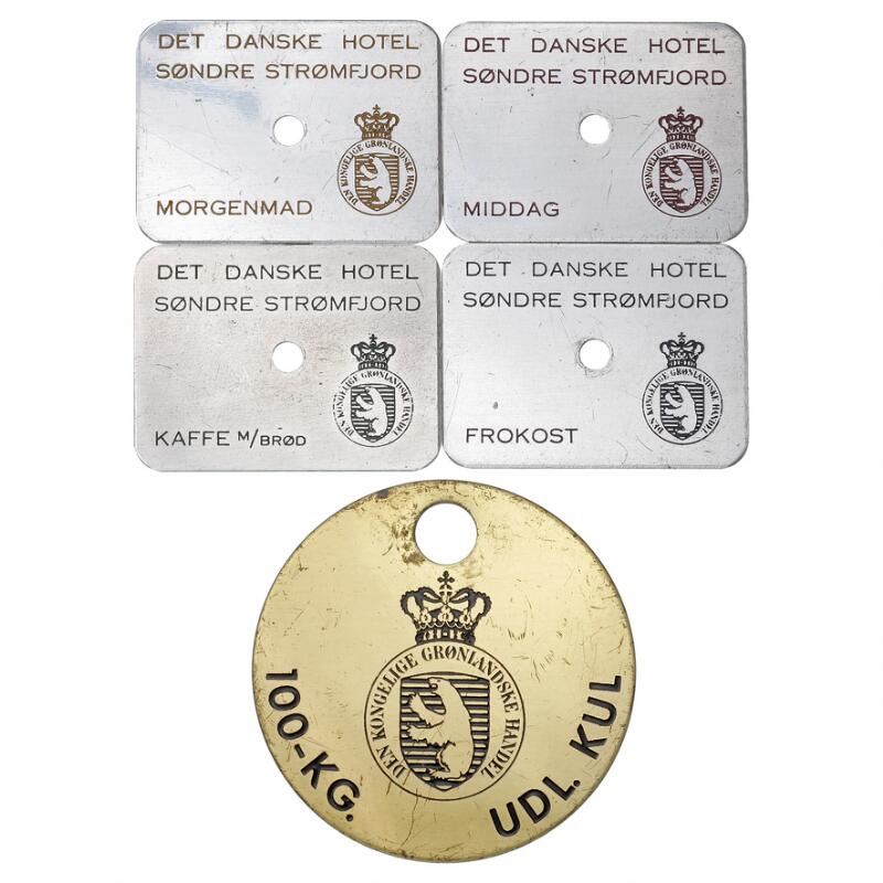 Greenland, Det Danske Hotel Søndre Strømfjord, komplet set food tokens