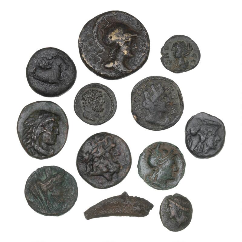 Ancient Greece, collection of bronze coins from, among others Laodikeia ad...