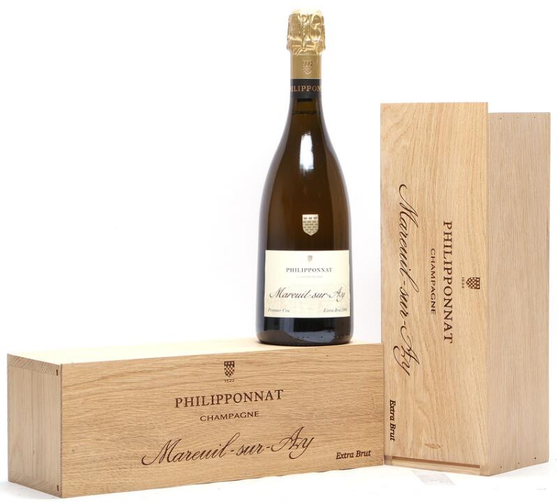 3 bts. Champagne Extra Brut “Cuvée Mareuil-sur-Ay”, Philipponnat 2008 A...
